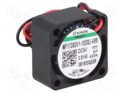 Ventilador: DC, transversal, 5VDC, 17x17x8mm, 1,5.