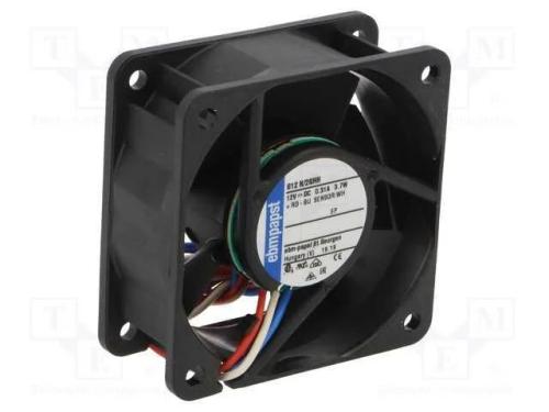 Ventilador: DC, transversal, 12VDC, 60x60x25mm, 5.