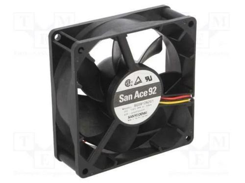Ventilador: DC, transversal, 12VDC, 92x92x32mm, 1.
