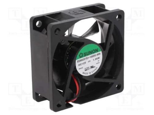 Ventilador: Dc, Transversal, 12vdc, 60x60x25mm, 39,72m3/H, 27dba