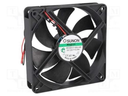 Ventilador: DC, transversal, 12VDC, 120x120x25mm,.
