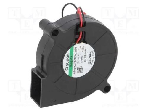 Ventilador: DC, blower, 12VDC, 51,7x51,6x15mm, 9,.