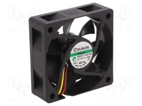 Ventilador: DC, transversal, 12VDC, 60x60x20mm, 3.