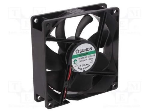 Ventilador: DC, transversal, 12VDC, 92x92x25mm, 8.