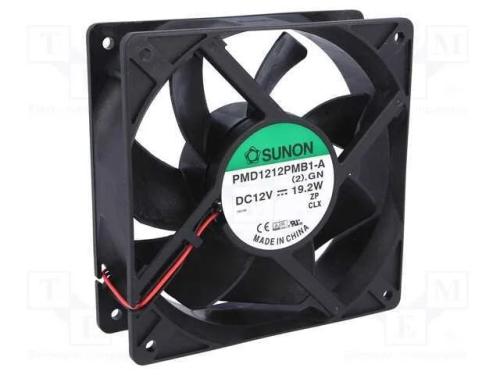 Ventilador: DC, transversal, 12VDC, 120x120x38mm,.