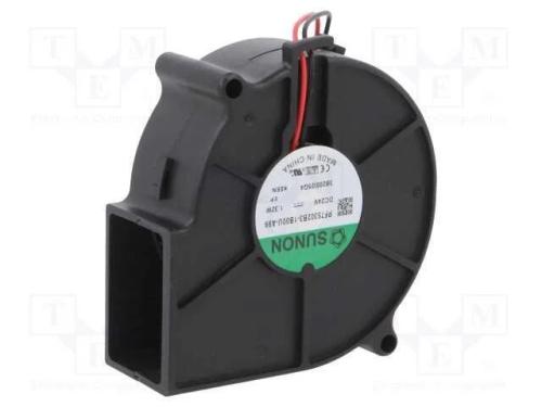 Ventilador: Dc, Blower, 24vdc, 75x75x30mm, 18,35m3/H, 32,9dba