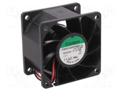 Ventilador: Dc, Transversal, 24vdc, 60x60x38mm, 70,5m3/H, 47dba