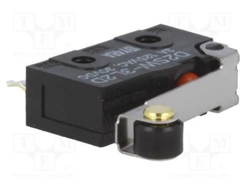 Microinterruptor Snap Action, com Alavanca (Com Rolo), Spdt