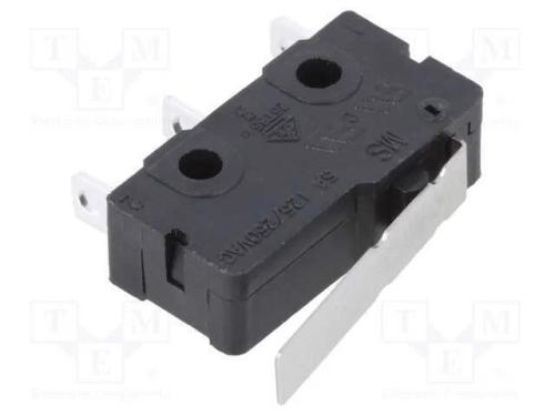 Microinterruptor Snap Action, com Alavanca, Spdt, 5a/250vac
