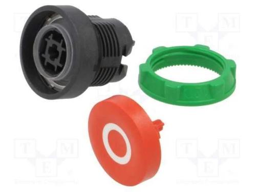 Interruptor: de Press&atilde;o, 22mm, Pos.Est&aacute;v: 1, Vermelho, N&atilde;o Disp.