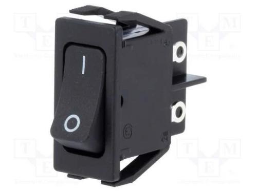 Rocker, Dpst, Pos: 2, On-Off, 10a/250vac, Ip40, 100mo, Ul94v-2