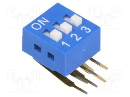 Interruptor: Dip-Switch, Quantidade de Sec&ccedil;&otilde;es: 3, On-Off, Pos: 2