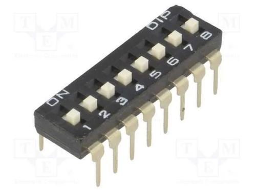 Interruptor: Dip-Switch, Quantidade de Sec&ccedil;&otilde;es: 8, On-Off, Pos: 2