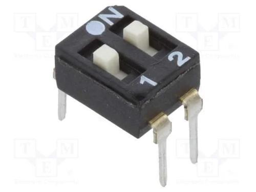 Interruptor: Dip-Switch, Quantidade de Sec&ccedil;&otilde;es: 2, Off-On, Pos: 2