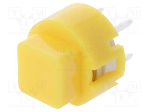 Interruptor: de Teclado, Pos: 2, Spst-No, 0,01a/32vdc, Amarelo, Tht