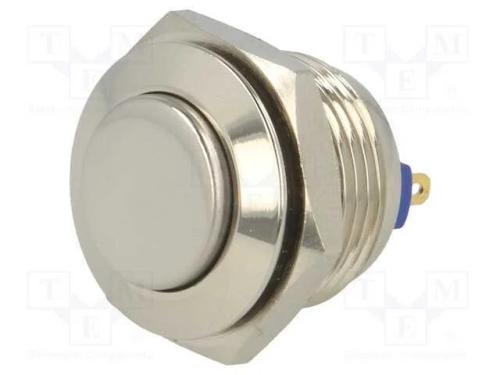 Interruptor: Antivandalismo, Pos: 2, Spst-No, 2a/36vdc, Ip65, 16mm
