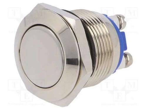Interruptor: Antivandalismo, Pos: 2, Spst-No, 2a/36vdc, Ip65, 19mm