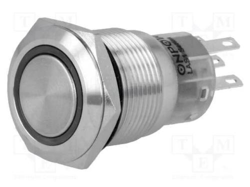 Interruptor: Antivandalismo, Pos: 2, Spdt, 0,5a/220vac, 1a/24vdc