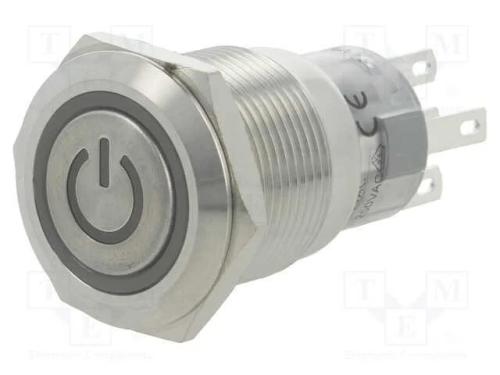 Interruptor: Antivandalismo, Pos: 2, Spdt, 0,5a/220vac, 1a/24vdc