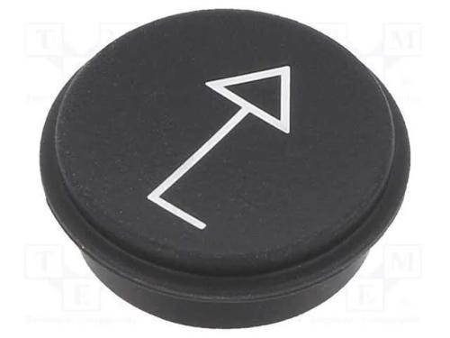 Tecla, redonda, 21mm, preto, 09