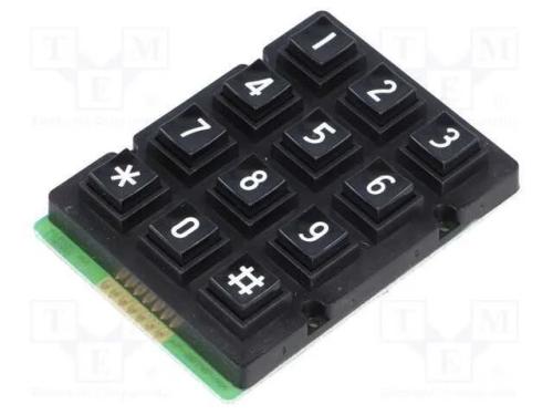 Teclado: pl&aacute;stico, Quant.de bot: 12, n&atilde;o disp, pl.