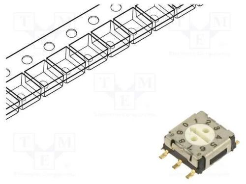 Emissor de C&oacute;digo, Dec/Bcd, Pos: 10, Smt, Rcontacto Max: 200mo