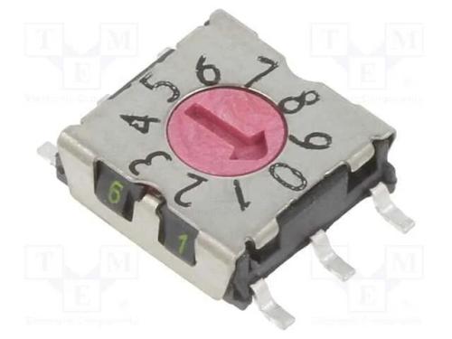 Emissor de C&oacute;digo, Dec/Bcd, Pos: 10, Smd, Rcontacto Max: 80mo, P25