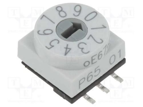 Emissor de C&oacute;digo, Dec/Bcd, Pos: 10, Smd, Rcontacto Max: 80mo, P65