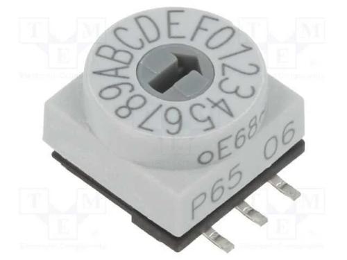 Emissor de C&oacute;digo, Hex/Bcd, Pos: 16, Smd, Rcontacto Max: 80mo, P65