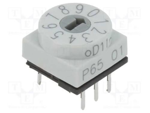 Emissor de C&oacute;digo, Dec/Bcd, Pos: 10, Tht, Rcontacto Max: 80mo, P65