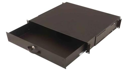 Digitus Schublade 2he 483mm       Schwarz Abschlie&szlig;bar