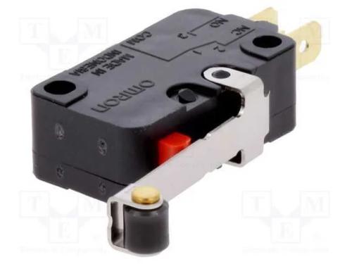 Microinterruptor Snap Action, com Alavanca (Com Rolo), Spdt