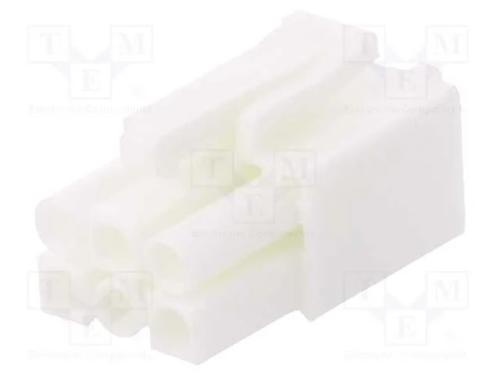 Ficha, Fio-Fio, F&ecirc;mea, 4,5mm, Pin: 6, Sistema: 1x6