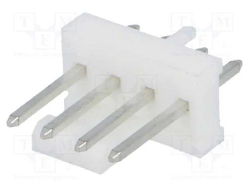 Tomada, fio-placa, macho, KK 254, 2,54mm, PIN: 4,.