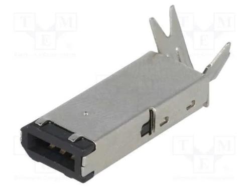Ficha, Ieee1394, com Cabo, Solda, Pin: 6, Simples, Blindadas