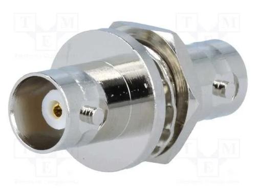 Conector, tomada BNC,em ambos os lados, blindadas.