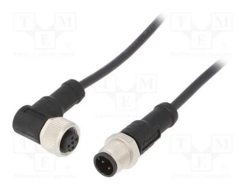 Cabo: para sensores/automatiza&ccedil;&atilde;o, PIN: 4, M12-M.