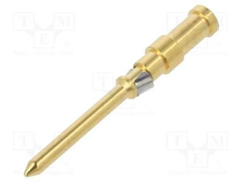 Contacto, Macho, Liga em Cobre, Dourado, 0,75mm2, 18awg, a Granel