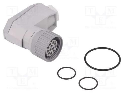 Conector: DIN 43651, ficha, NR, f&ecirc;mea, PIN: 12, s.