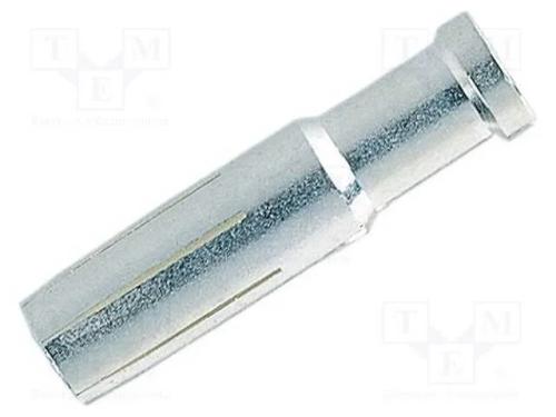 Contacto, f&ecirc;mea, liga em cobre, prateado, 2,5mm2,.