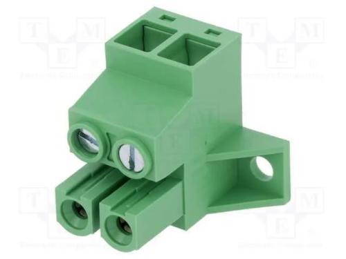 Bloco terminal separ&aacute;vel, 10,16mm, faixas: 2, ang.