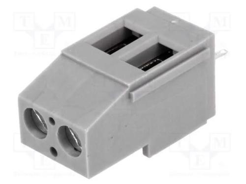 PCB bloco terminal, angulares 90, 5mm, faixas: 2,.