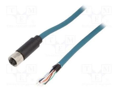 Ficha, M12, PIN: 8, f&ecirc;mea, c&oacute;digo X-ProfiNET, IP6.