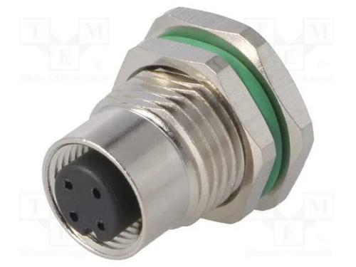 Tomada, M12, Pin: 3, F&ecirc;mea, C&oacute;digo A-Devicenet / Canopen, Tht, Ip67