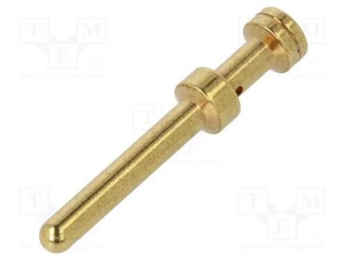 Contacto, Macho, Liga em Cobre, Dourado, 0,75mm2, 18awg, a Granel