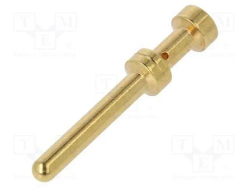Contacto, Macho, Liga em Cobre, Dourado, 1mm2, 18awg, a Granel