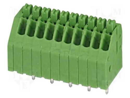 PCB bloco terminal, angulares 45, 2,5mm, faixas: .