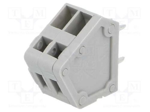 PCB bloco terminal, angulares, 2,54mm, faixas: 2,.