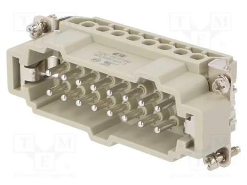 Conector: HDC, inserto de contatos, macho, HE, PI.