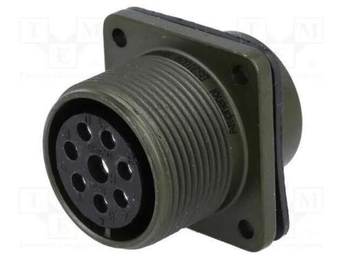 Conector: Redondos, Tamanho 18, Ms/Ds, Liga de Alum&iacute;nio, Tomada